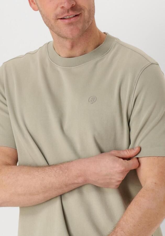 CAST IRON Heren Polo's & T-shirts Short Sleeve R-neck Regular Fit Interlock Groen - Foto 2