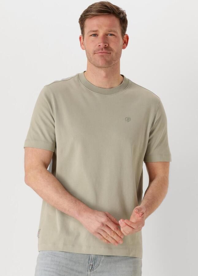 CAST IRON Heren Polo's & T-shirts Short Sleeve R-neck Regular Fit Interlock Groen - Foto 4