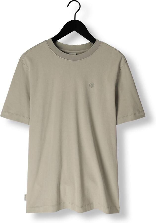 CAST IRON Heren Polo's & T-shirts Short Sleeve R-neck Regular Fit Interlock Groen