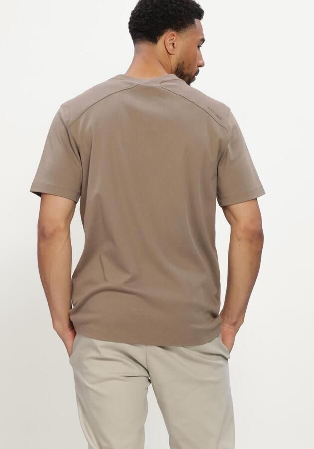 CAST IRON Heren Polo's & T-shirts Short Sleeve R-neck Regular Fit Interlock Taupe - Foto 3