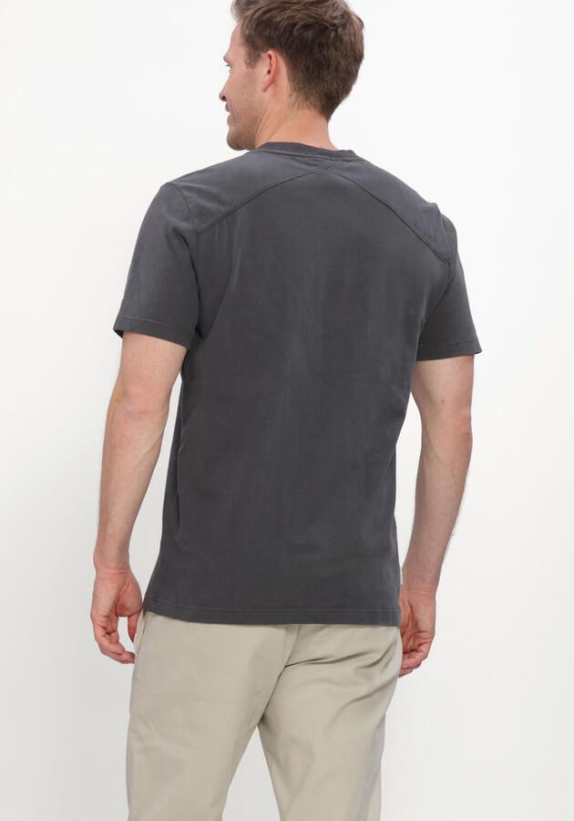 CAST IRON Heren Polo's & T-shirts Short Sleeve R-neck Regular Fit Peached Jersey Antraciet - Foto 3