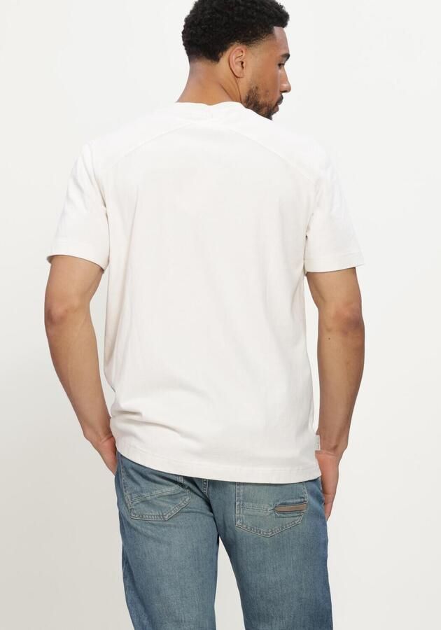 CAST IRON Heren Polo's & T-shirts Short Sleeve R-neck Regular Fit Peached Jersey Gebroken Wit - Foto 3