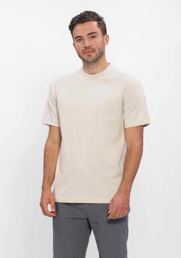 CAST IRON Heren Polo's & T-shirts Short Sleeve R-neck Regular Fit Single Jersey Beige - Foto 3