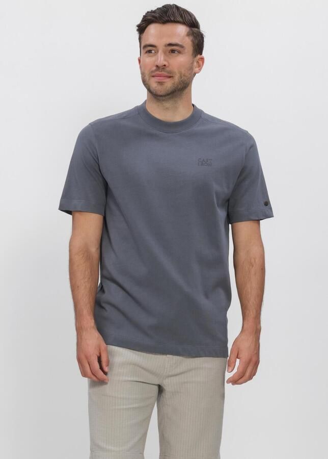 CAST IRON Heren Polo's & T-shirts Short Sleeve R-neck Regular Fit Single Jersey Donkergrijs - Foto 3