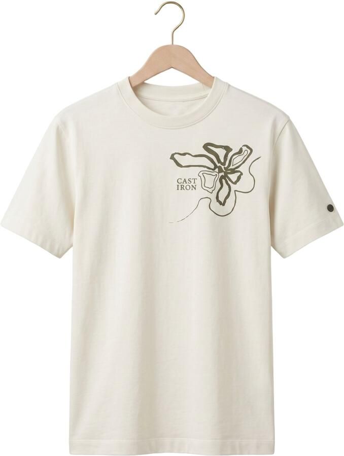 CAST IRON Heren Polo's & T-shirts Short Sleeve R-neck Regular Fit Single Jersey Lichtgrijs - Foto 2