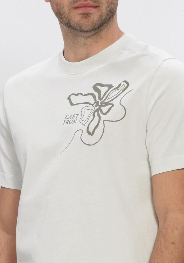 CAST IRON Heren Polo's & T-shirts Short Sleeve R-neck Regular Fit Single Jersey Lichtgrijs - Foto 4