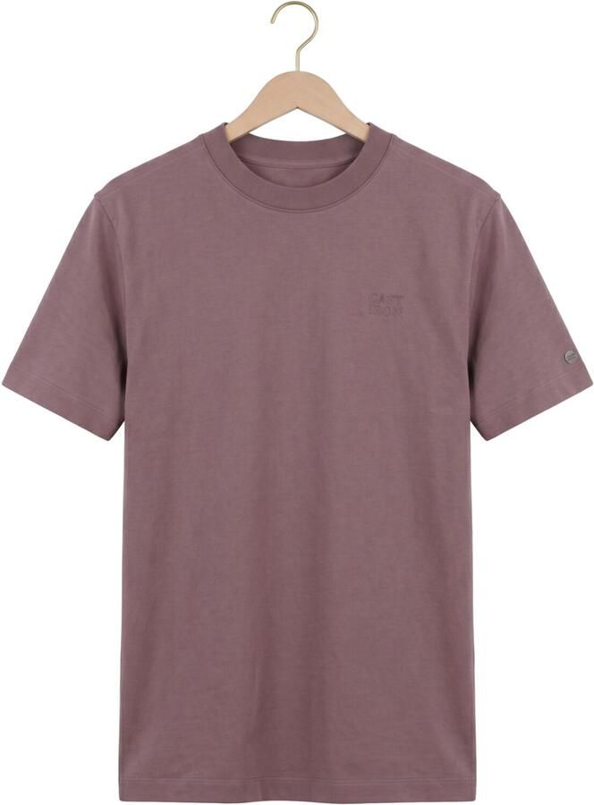 CAST IRON Heren Polo's & T-shirts Short Sleeve R-neck Regular Fit Single Jersey Paars - Foto 2