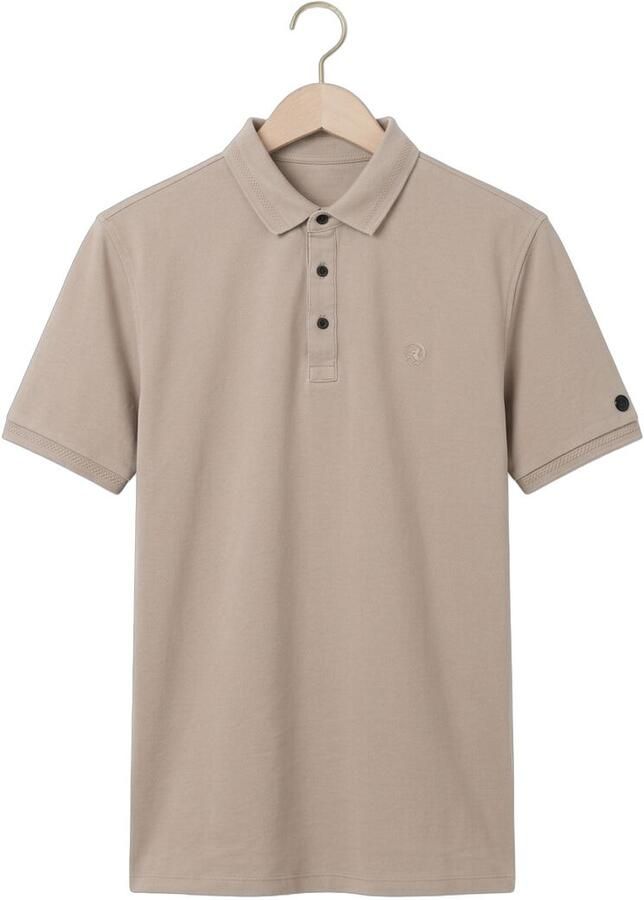 CAST IRON Heren Polo's & T-shirts Slim Fit Fine Pique Essential Beige - Foto 2