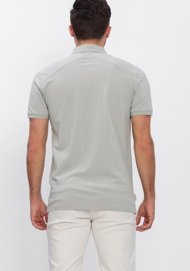 CAST IRON Heren Polo's & T-shirts Slim Fit Fine Pique Essential Lichtgrijs - Foto 2