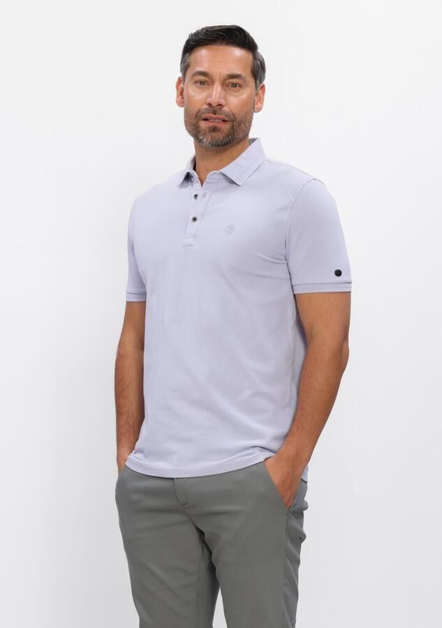 CAST IRON Heren Polo's & T-shirts Slim Fit Fine Pique Essential Lila