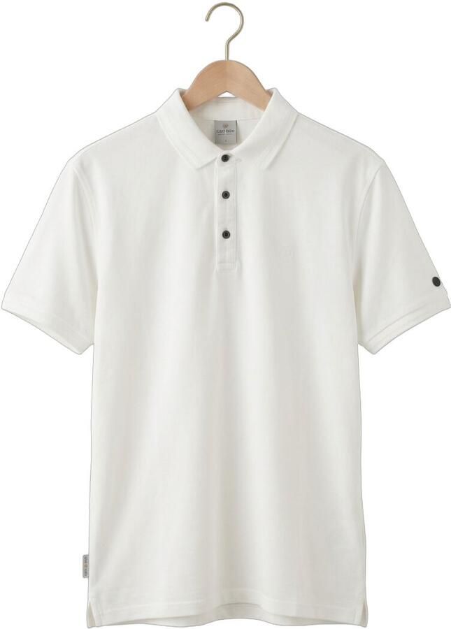 CAST IRON Heren Polo's & T-shirts Slim Fit Fine Pique Essential Wit - Foto 2