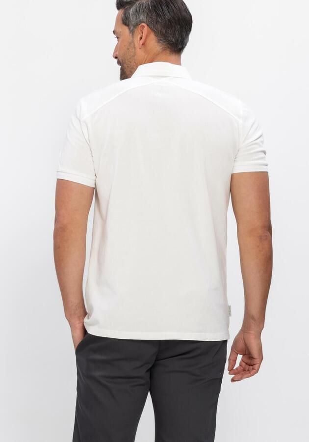 CAST IRON Heren Polo's & T-shirts Slim Fit Fine Pique Essential Wit - Foto 3