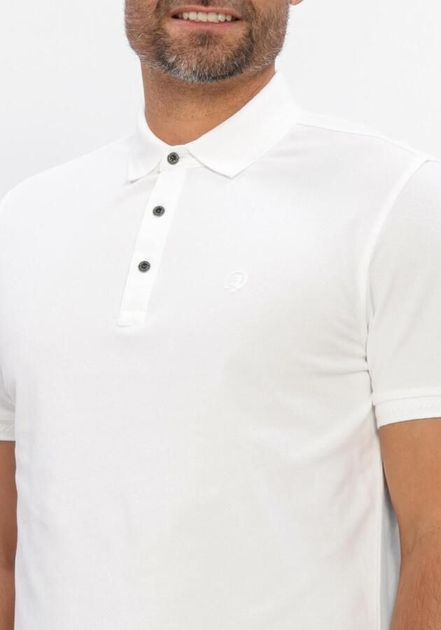 CAST IRON Heren Polo's & T-shirts Slim Fit Fine Pique Essential Wit - Foto 4