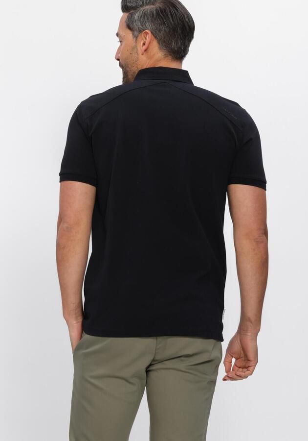 CAST IRON Heren Polo's & T-shirts Slim Fit Fine Pique Essential Zwart - Foto 2