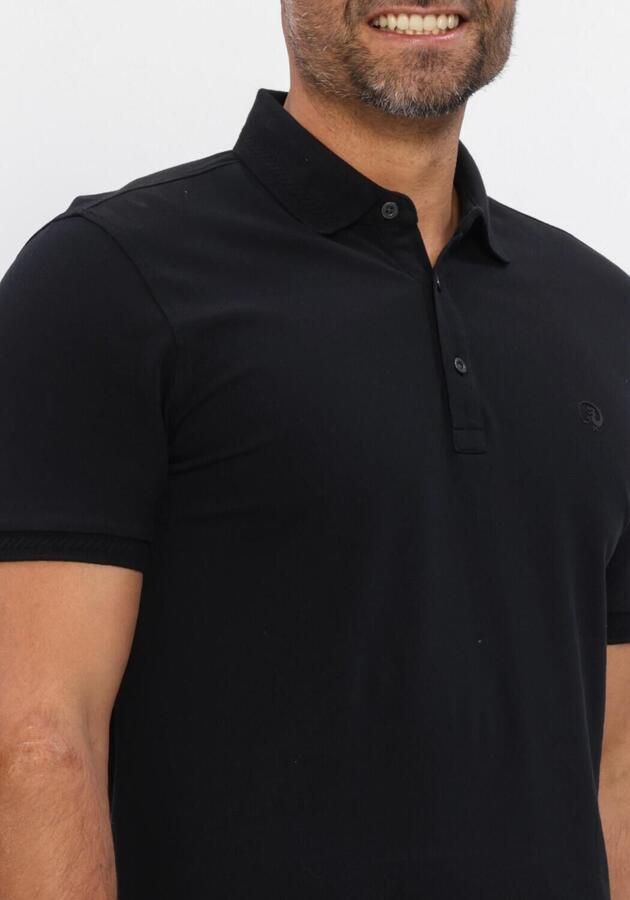 CAST IRON Heren Polo's & T-shirts Slim Fit Fine Pique Essential Zwart - Foto 3