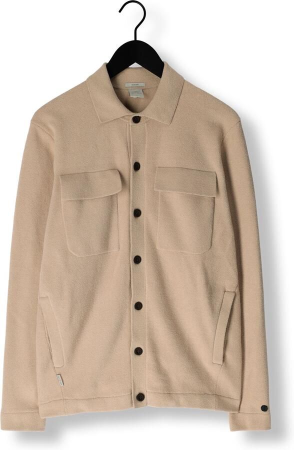 CAST IRON Heren Truien & Vesten Button Jacket Soft Blend Beige - Foto 3