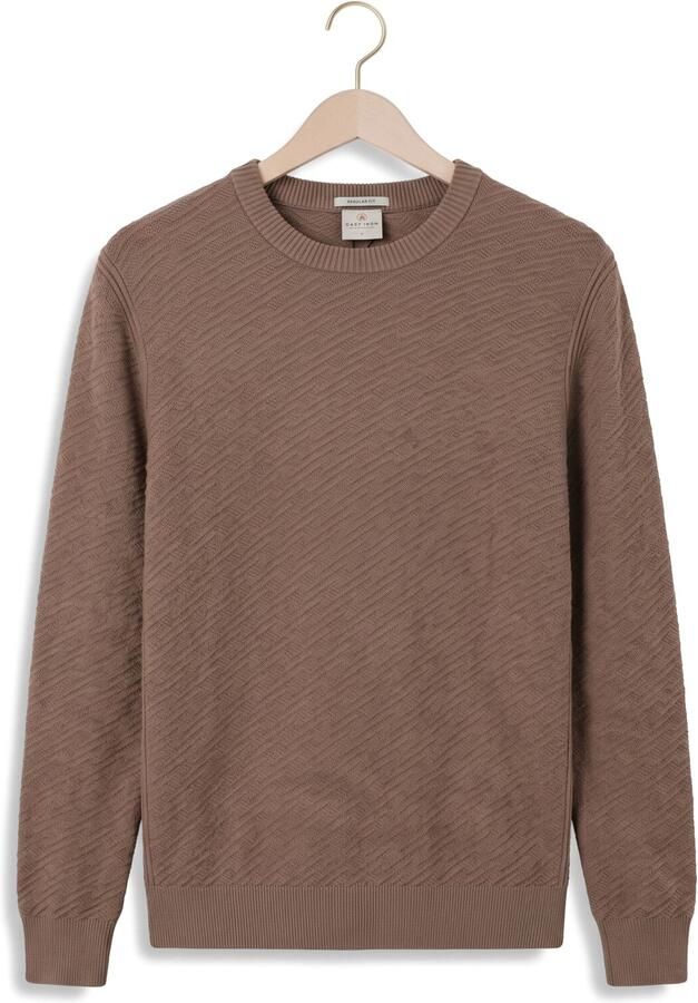 CAST IRON Heren Truien & Vesten Crewneck Regular Fit Comfort Blend Bruin - Foto 4