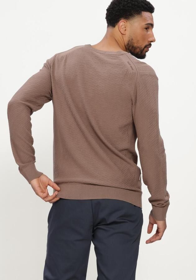 CAST IRON Heren Truien & Vesten Crewneck Regular Fit Comfort Blend Bruin - Foto 2