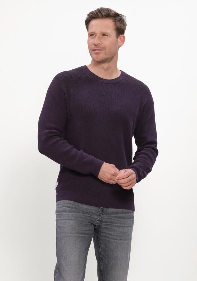 CAST IRON Heren Truien & Vesten Crewneck Regular Fit Soft Blend Paars - Foto 2