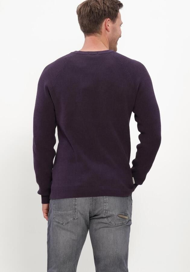 CAST IRON Heren Truien & Vesten Crewneck Regular Fit Soft Blend Paars - Foto 3