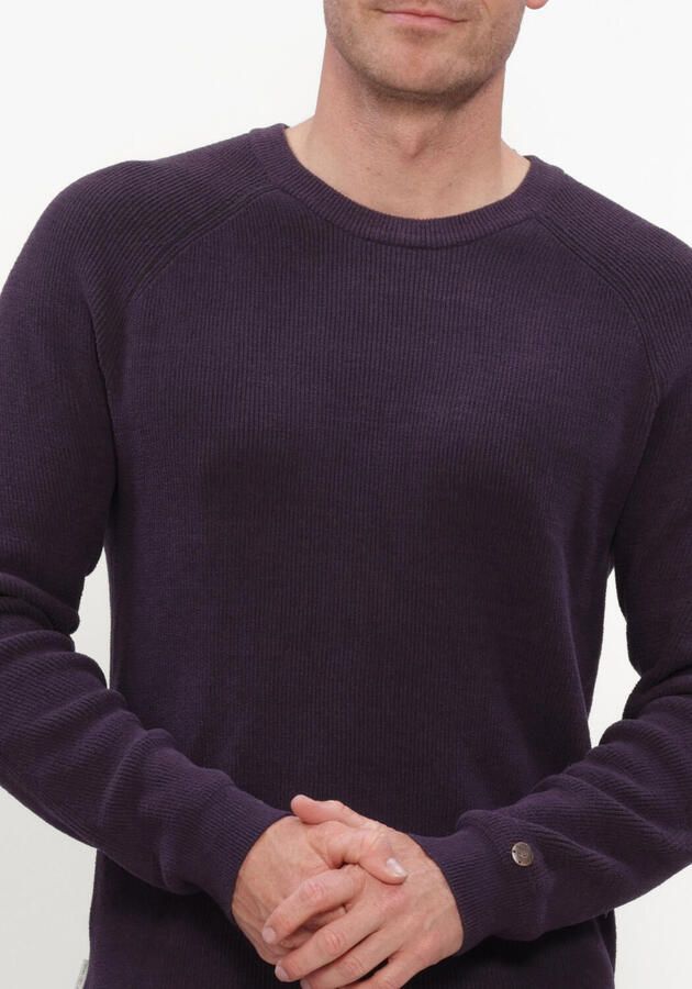 CAST IRON Heren Truien & Vesten Crewneck Regular Fit Soft Blend Paars - Foto 4