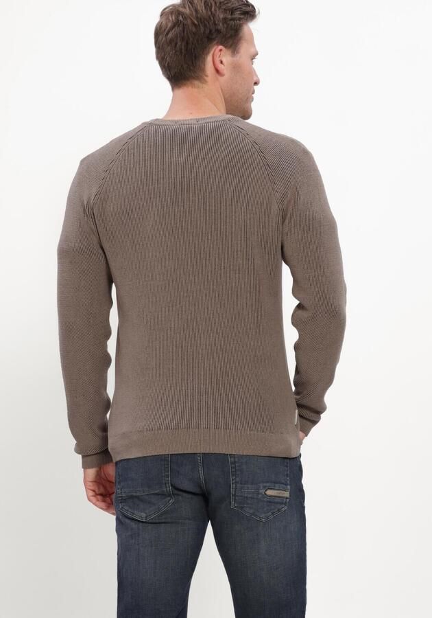 CAST IRON Heren Truien & Vesten Crewneck Regular Fit Soft Blend Taupe - Foto 2