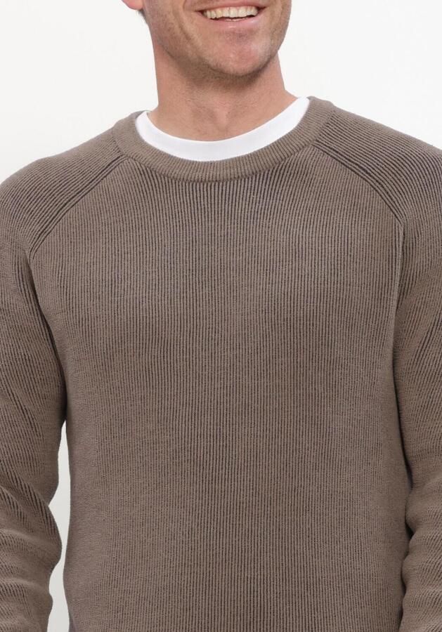 CAST IRON Heren Truien & Vesten Crewneck Regular Fit Soft Blend Taupe - Foto 3