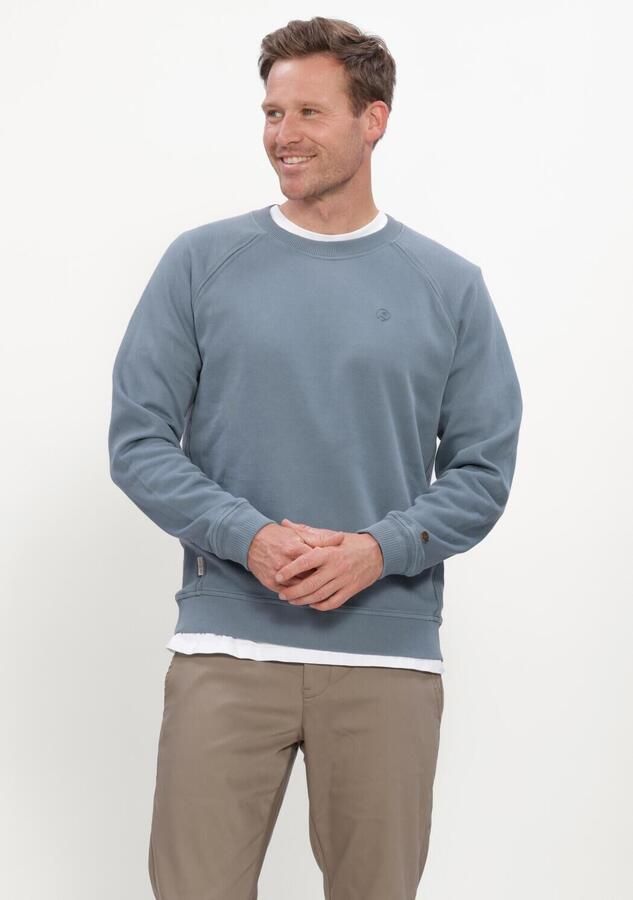 CAST IRON Heren Truien & Vesten Crewneck Regular Fit Twill Blauw