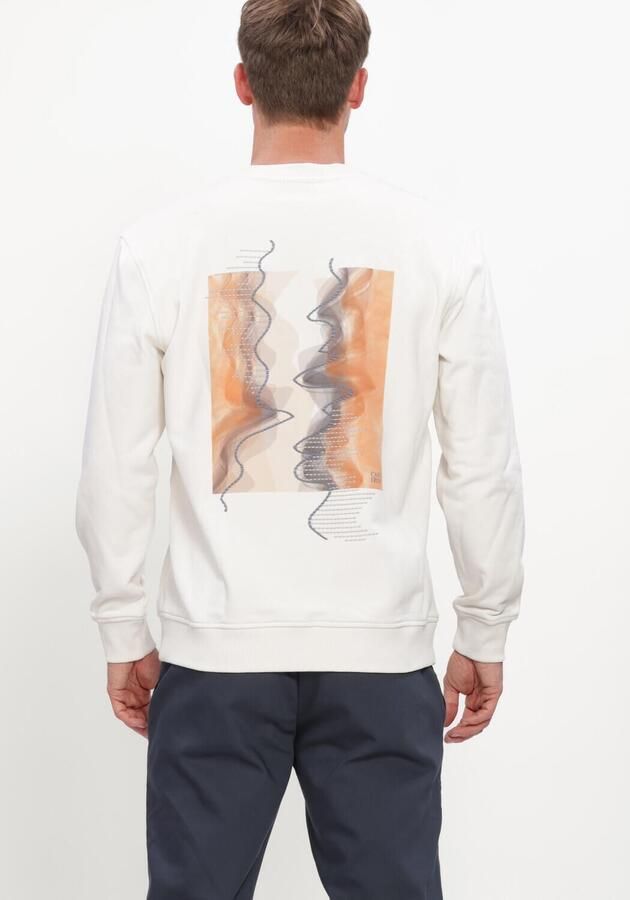 CAST IRON Heren Truien & Vesten Crewneck Relaxed Fit Graphic Gebroken Wit - Foto 3