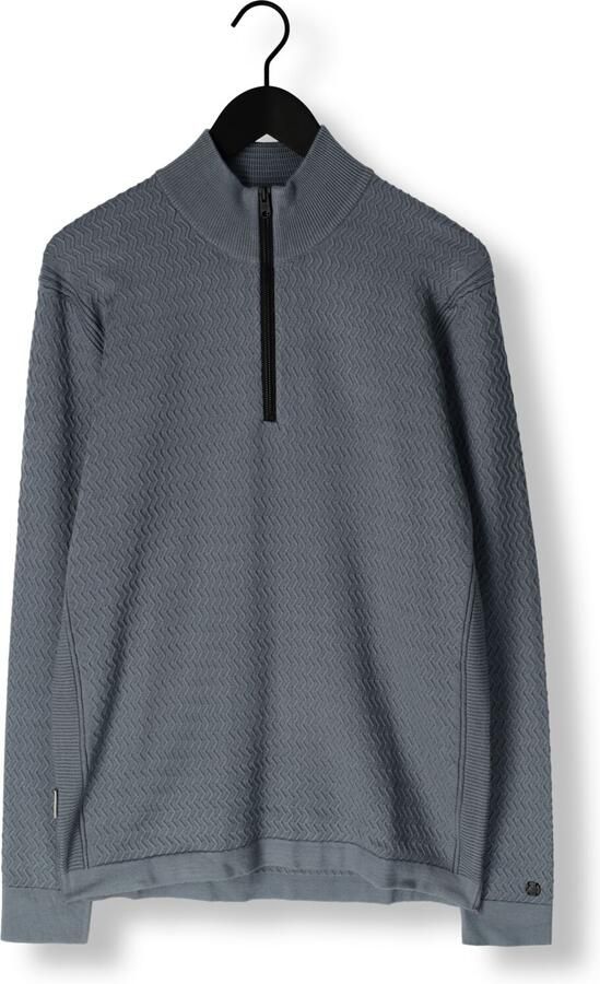 CAST IRON Heren Truien & Vesten Half Zip Collar Ecovero Grijs - Foto 3