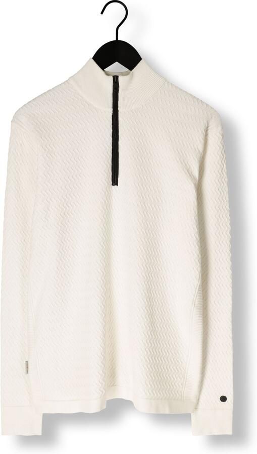 CAST IRON Heren Truien & Vesten Half Zip Collar Ecovero Wit - Foto 3