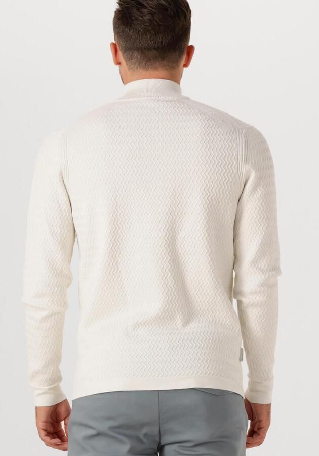 CAST IRON Heren Truien & Vesten Half Zip Collar Ecovero Wit - Foto 2