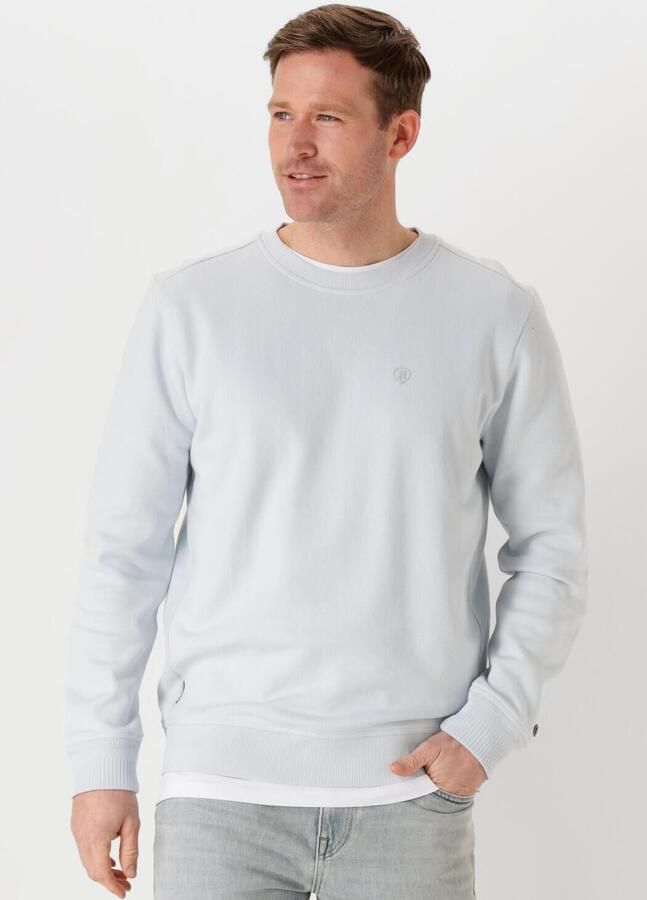 CAST IRON Heren Truien & Vesten Long Sleeve R-neck Regular Fit Twill Blauw - Foto 4