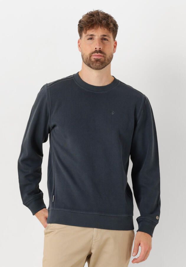 CAST IRON Heren Truien & Vesten Long Sleeve R-neck Regular Fit Twill Blauw - Foto 4