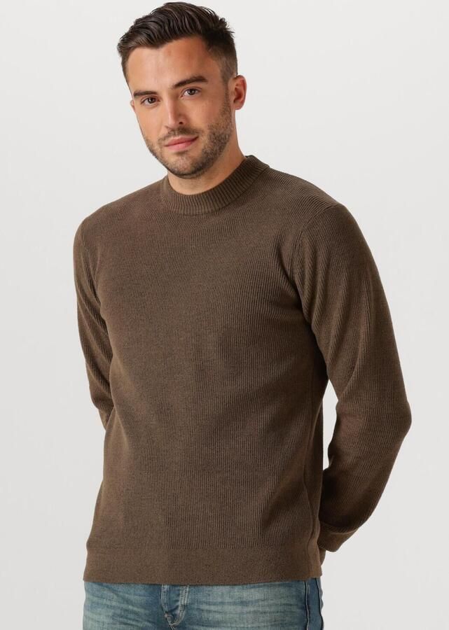 CAST IRON Heren Truien & Vesten Mock Neck Soft Blend Bruin - Foto 4