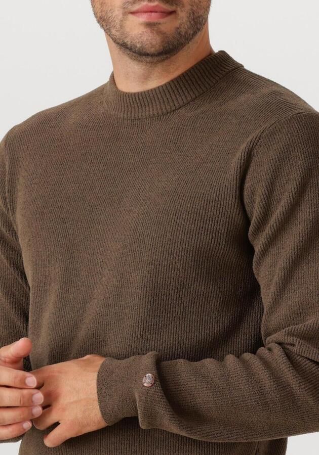 CAST IRON Heren Truien & Vesten Mock Neck Soft Blend Bruin - Foto 2