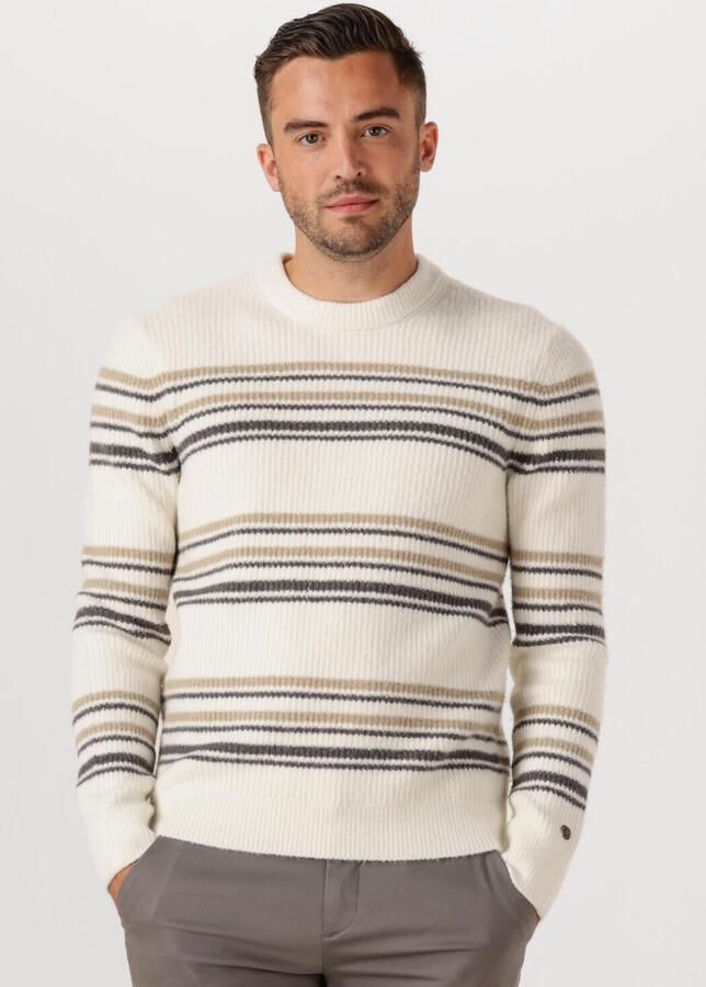 CAST IRON Heren Truien & Vesten Regular Fit Cotton Blend Stretch Gebroken Wit - Foto 4