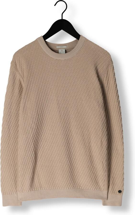 CAST IRON Heren Truien & Vesten Regular Fit Cotton Stretch Structure Beige - Foto 3