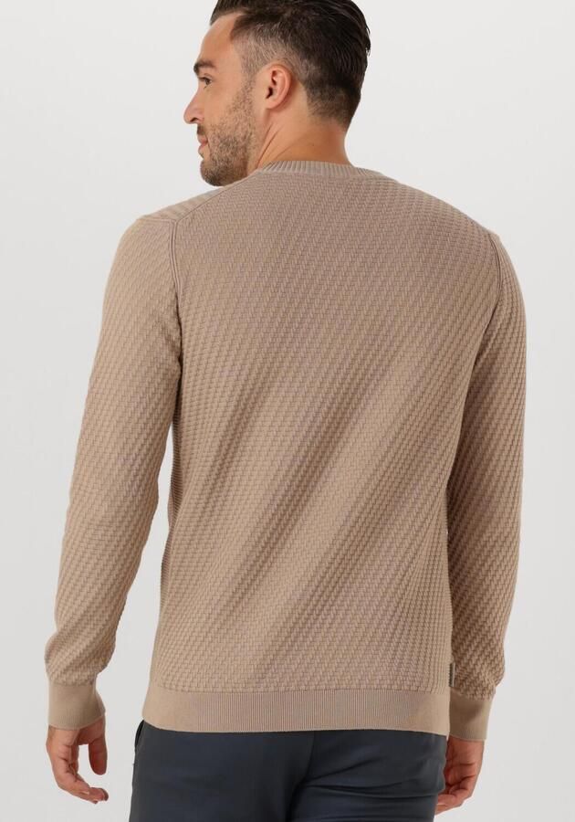 CAST IRON Heren Truien & Vesten Regular Fit Cotton Stretch Structure Beige - Foto 2