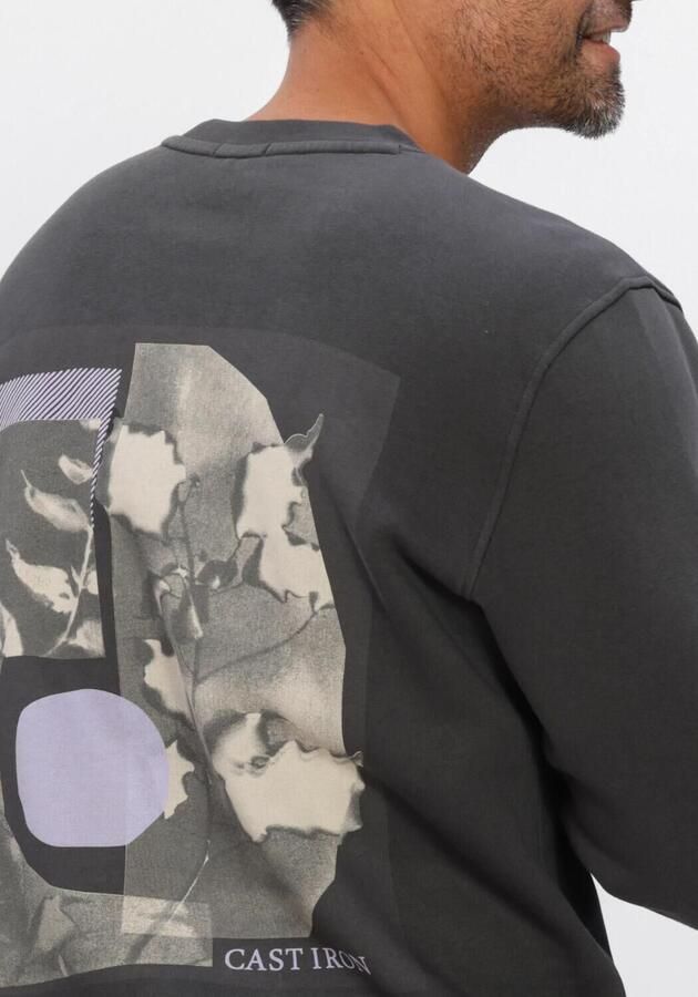 CAST IRON Heren Truien & Vesten Relaxed Fit Graphic Donkergrijs - Foto 4