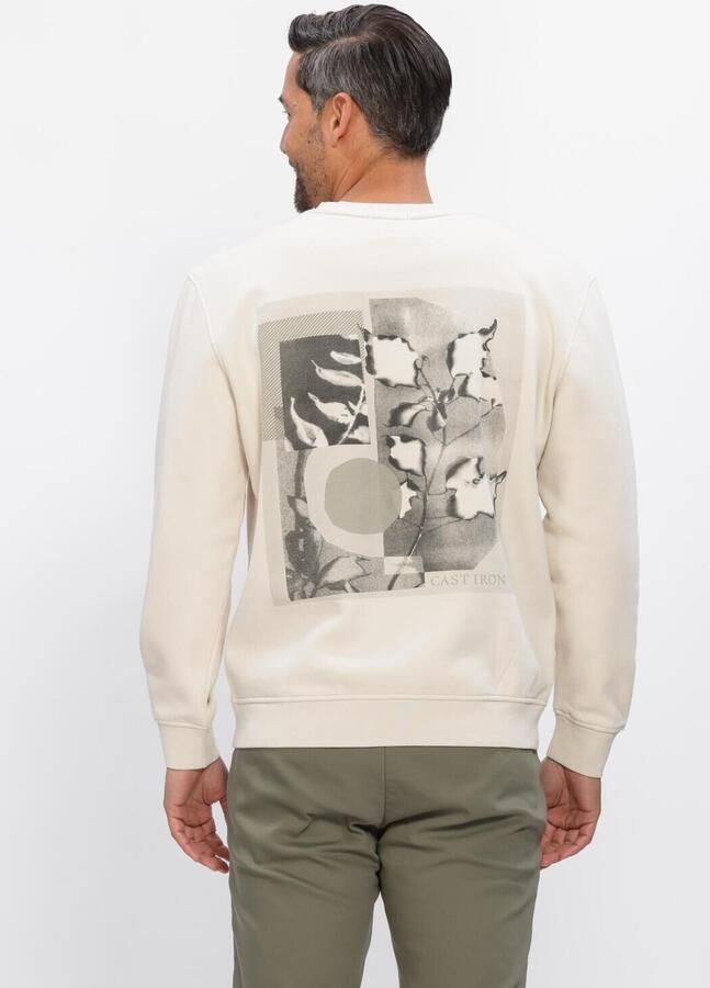CAST IRON Heren Truien & Vesten Relaxed Fit Graphic Ecru