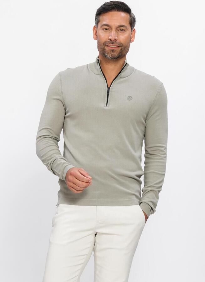 CAST IRON Heren Truien & Vesten Slim Fit Comfort Blend Khaki