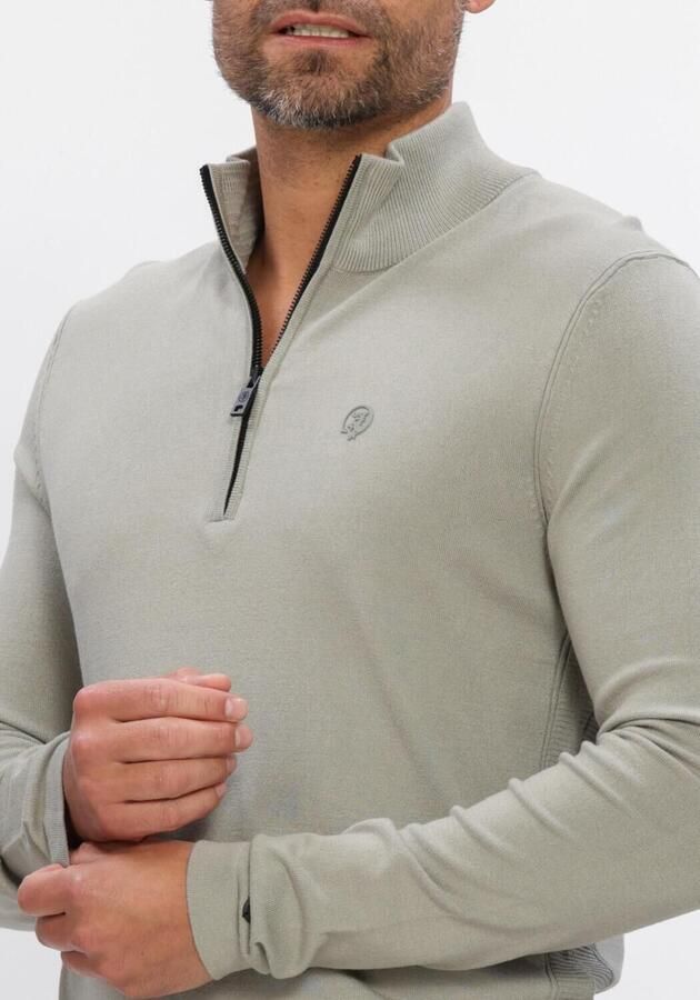 CAST IRON Heren Truien & Vesten Slim Fit Comfort Blend Khaki - Foto 3