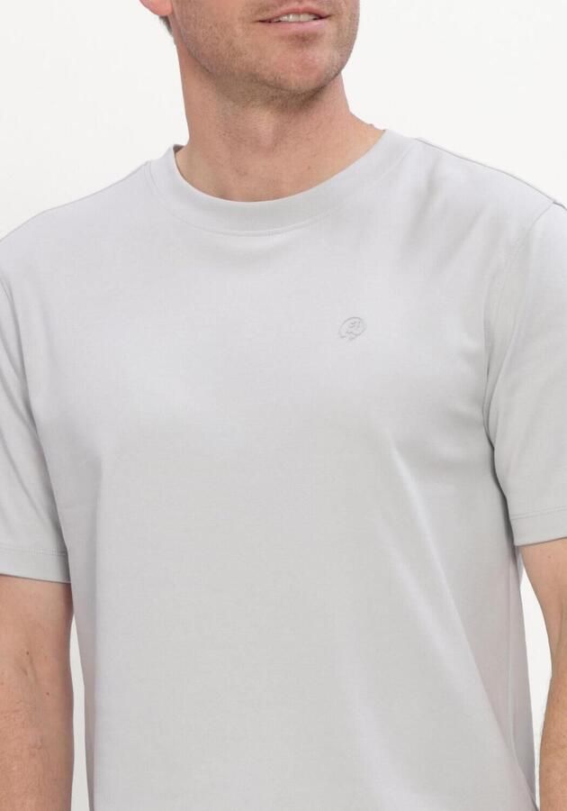 CAST IRON Heren Polo's & T-shirts Short Sleeve R-neck Regular Fit Interlock Lichtgrijs - Foto 4