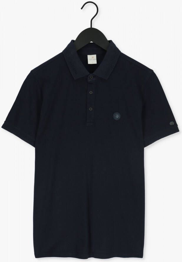 Cast Iron Donkerblauwe Polo Short Sleeve Polo Organic Cotton Pique Essential