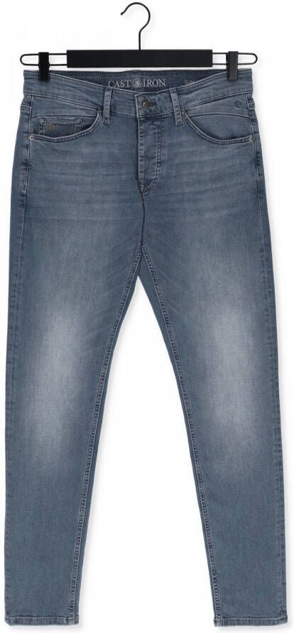 Cast Iron Grijze Slim Fit Jeans Riser Slim Mid Grey Blue