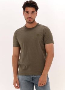 Cast Iron Groene T-shirt Short Sleeve R-neck Slub Jersey