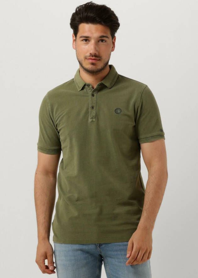 CAST IRON Heren Polo's & T-shirts Short Sleeve Polo Cotton Gd Pique Groen
