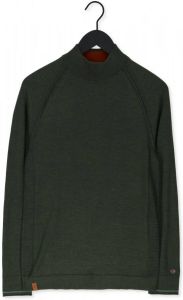 Cast Iron Olijf Trui Mock Neck Tech Merino