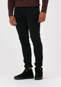 Zwarte Cast Iron Slim Fit Jeans Riser Slim Comfort Black Denim